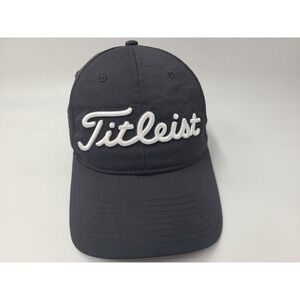 Titleist Golf Pro V1 FJ FootJoy Strapback Adjustable Hat Cap Poly Blend Black